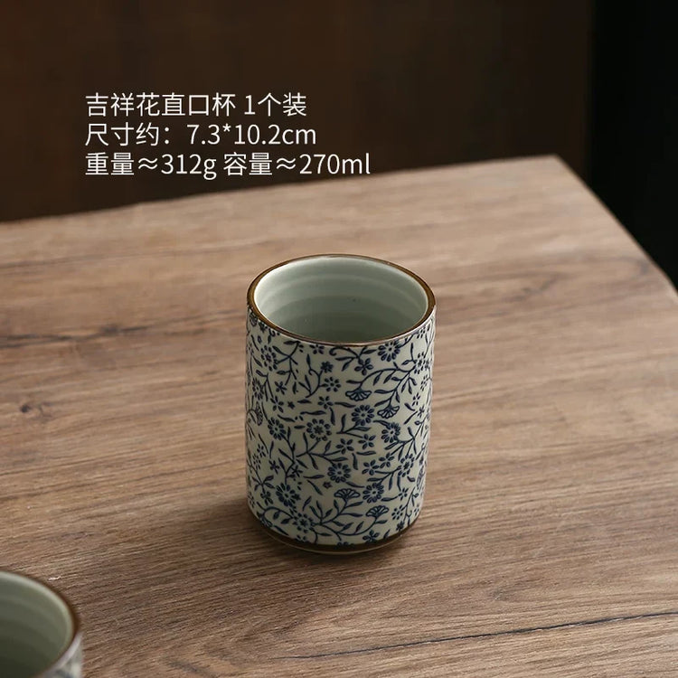 A cup made of pottery